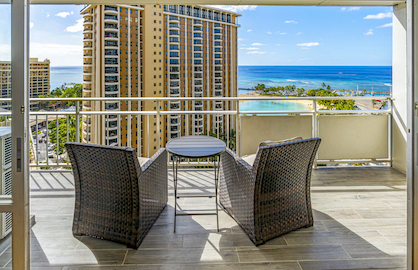 Perfect Ocean View from Lanai                     