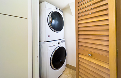 Washer and Dryer in Master room