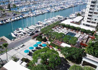Looking Over Ilikai Marina