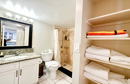 New Travertine Bathroom                           