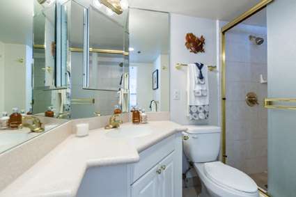 Large bathroom with Shower