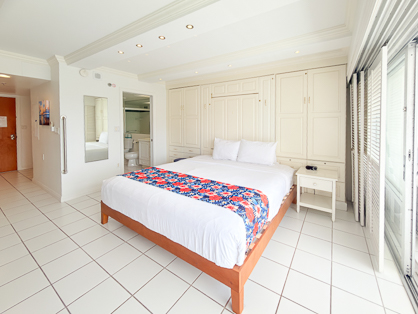Spacious Bed Area with Built-In Storage