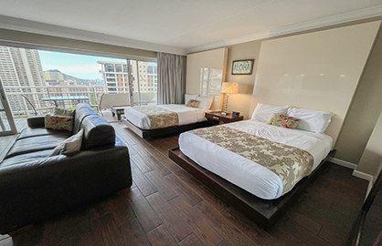 Two Comfy Double Beds w/ Diamond Head Views!      