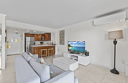 Modern Living Room and Breakfast Bar              