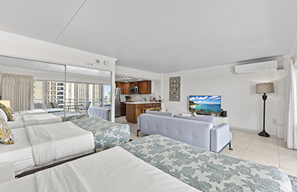 Two Double Beds and Extra Closet                  