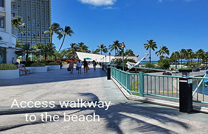 Walkway to the beach