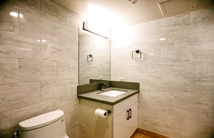 Ultra Modern Guest Bathroom.