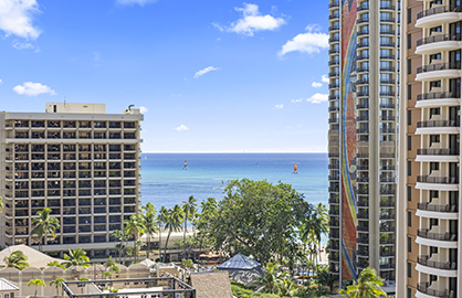 Slight Ocean View from Master Bed Lanai