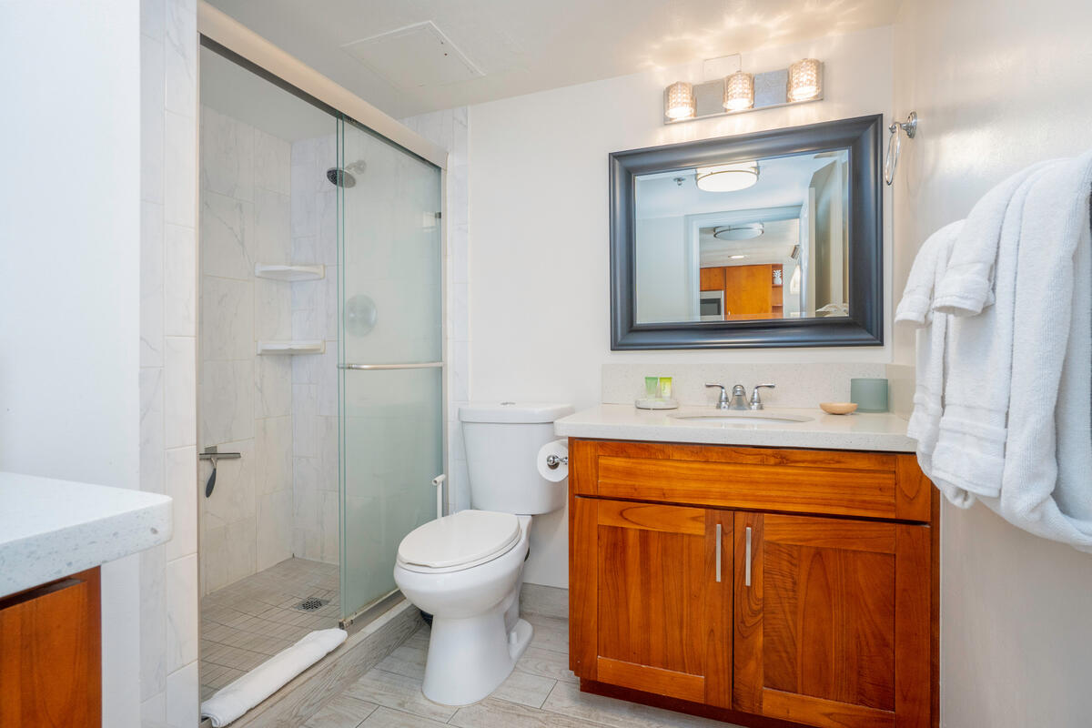 Walk-in Shower in Modern Bathroom