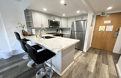 Modern Kitchen with Breakfast Bar                 