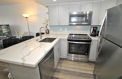 Modern Kitchen with Breakfast Bar                 