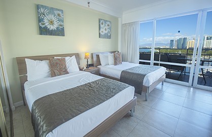 Two Comfy Double Beds                             