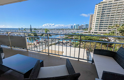 Beautiful Marina Views from Lanai                 