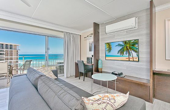 Living Area with Comfy Sofa Bed                   