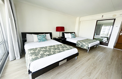 Two Comfy Double Beds                             