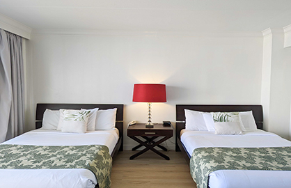 Two Comfy Double Beds                             