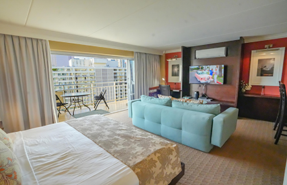 Spacious Bedroom and Living Area                  