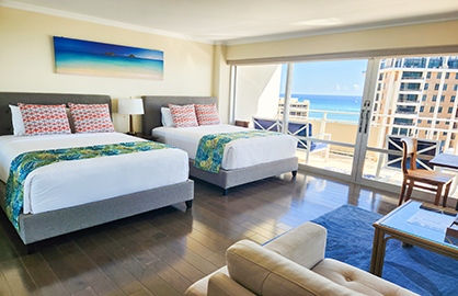 2 New Comfy Double Beds w/ Ocean Views            