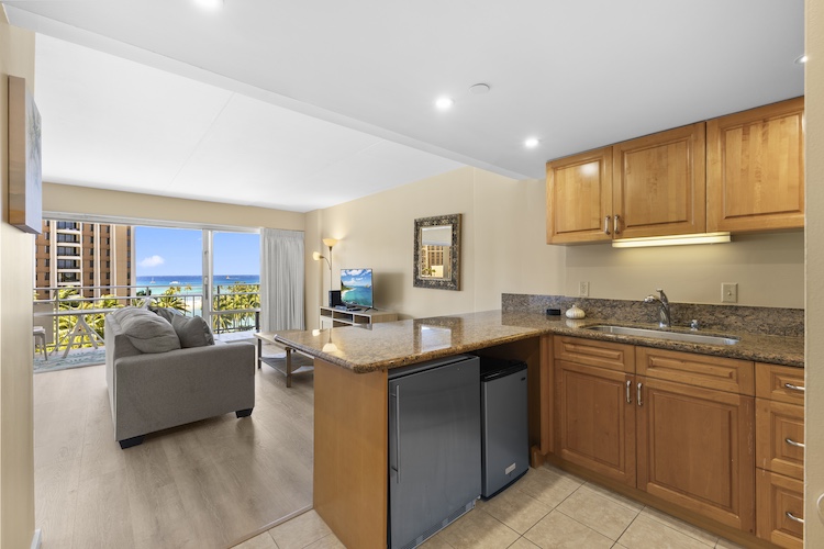 Ocean View from Inside of Unit