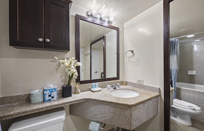 Spacious Bathroom with Shower