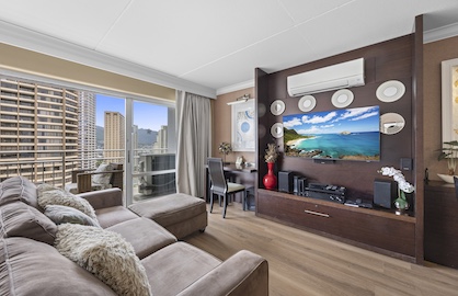 Split AC, TV, and Sofa Bed                        