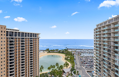 Sweeping Lagoon and Ocean Views