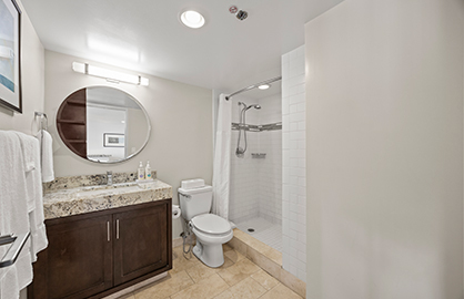 Clean Bathroom with Vanity