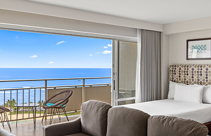 Bright Ocean View Living Space                    