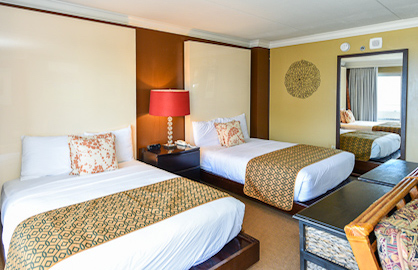 Two Comfy Double Beds