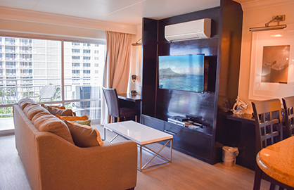 Spacious Living Area w/Workdesk