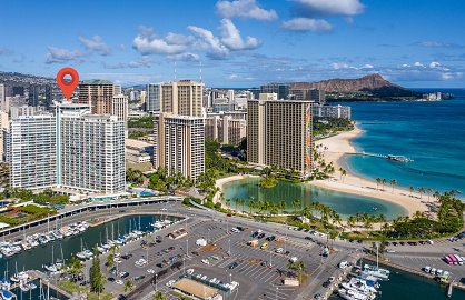 Waikiki Beach and Diamond Head